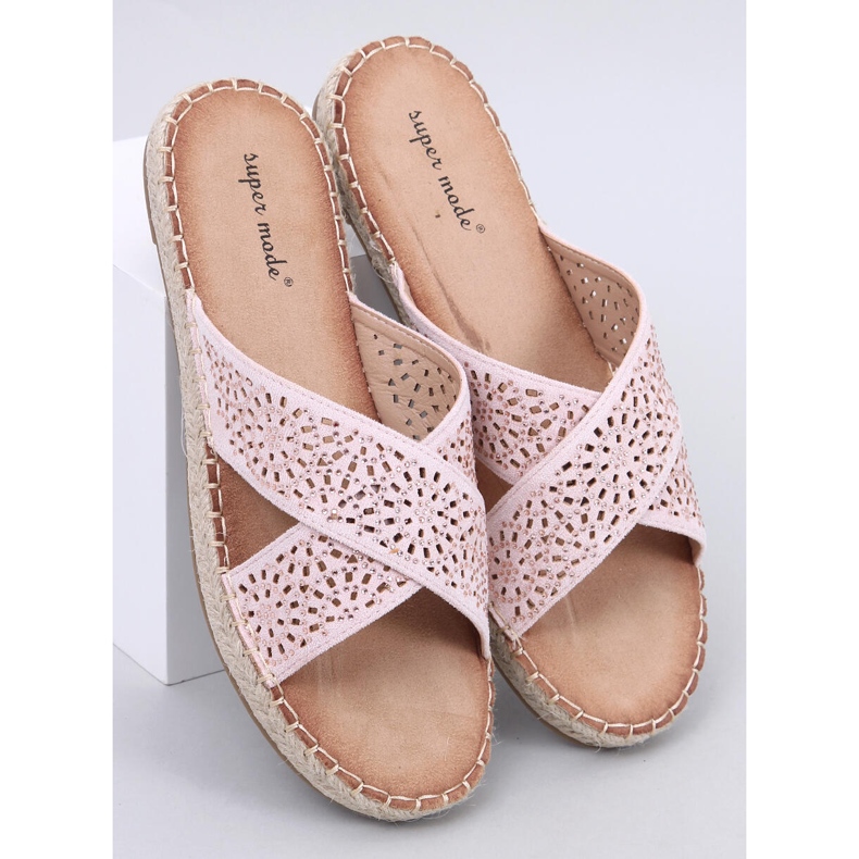 Bakou Infradito espadrillas rosa da donna 1