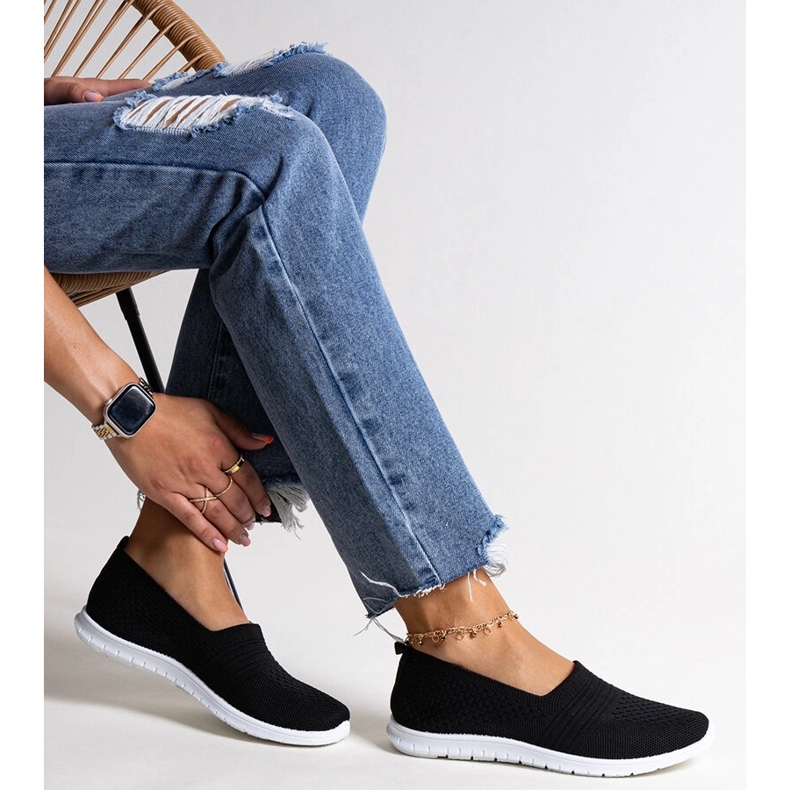 Scarpe da ginnastica slip-on Shalha nere nero 1