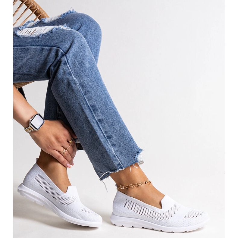 Sneaker bianche di Rahim con suola in schiuma bianco 1