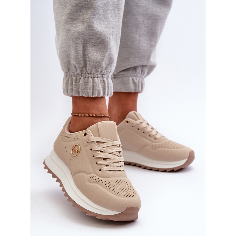 Sneakers Platform da Donna Beige Rottiana 2