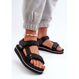 Sandali con plateau da donna Big Star NN274A532 neri nero 2