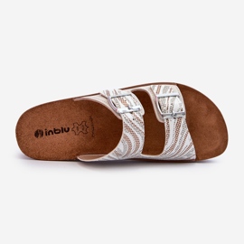 Comode Infradito da Donna Con Fibbie Inblu CP000045 Beige 1