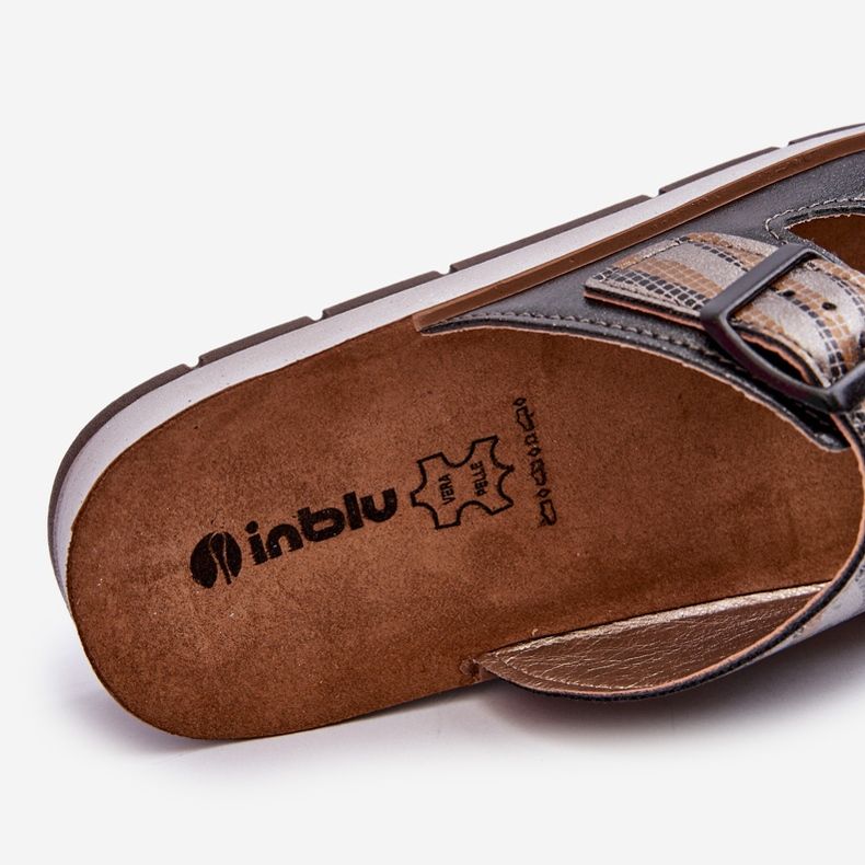 Comode Infradito da Donna Con Fibbie Inblu CP000045 Nero 1
