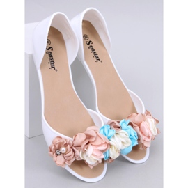 Melissa con fiori Carmil White bianca 1