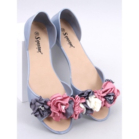 Melissa con fiori Carmil Grey grigio 1