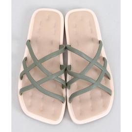 Infradito in gomma Gomis Khaki verde 1
