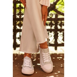 Sneakers basse classiche in tessuto da donna Menta Lennabella blu 1