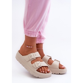 EVento Infradito beige da donna in schiuma Melorea sulla piattaforma 1