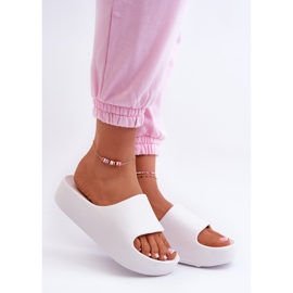 Infradito con piattaforma in schiuma Airaplea da donna, bianco 1