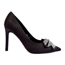 Sweet Shoes Scarpe col tacco Fairine nere con fiocco 3