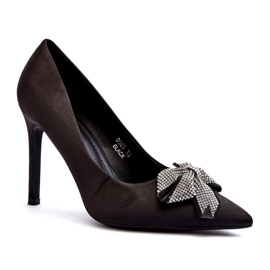Sweet Shoes Scarpe col tacco Fairine nere con fiocco 2