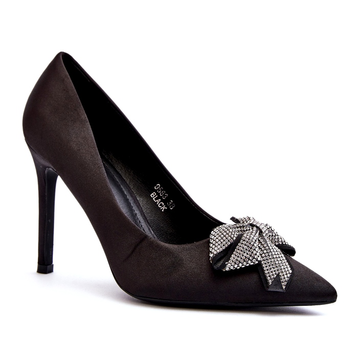 Sweet Shoes Scarpe col tacco Fairine nere con fiocco 2
