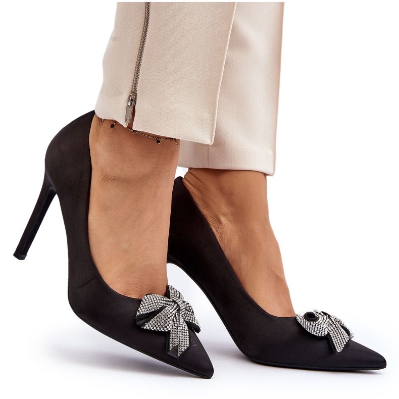 Sweet Shoes Scarpe col tacco Fairine nere con fiocco 6