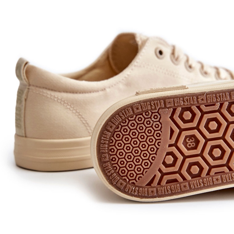 Sneakers basse lisce da donna Big Star LL274061 Beige 1