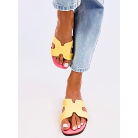 Pantofole da donna Kalani gialle giallo 2