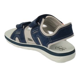 Sandali per bambini Befado con velcro, inserto in pelle 066X103, blu navy 2