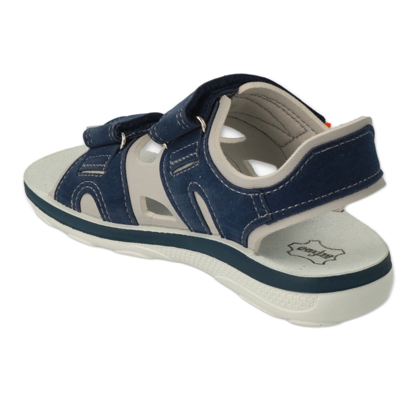 Sandali per bambini Befado con velcro, inserto in pelle 066X103, blu navy 2
