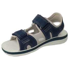 Sandali per bambini Befado con velcro, inserto in pelle 066X103, blu navy 3