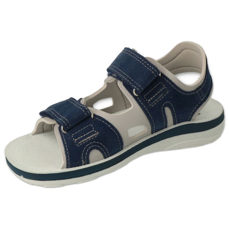 Sandali per bambini Befado con velcro, inserto in pelle 066X103, blu navy 3