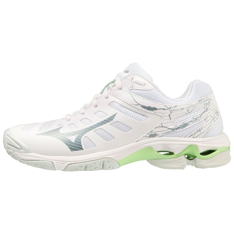 Scarpe da pallavolo Mizuno Wave Voltaggio V1GC216037 bianca 1