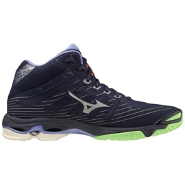 Scarpe da pallavolo Mizuno Wave Voltaggio Mid V1GA216511 blu 1