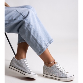 Bez marki Sneakers Jadwa argento lucido d'argento 1