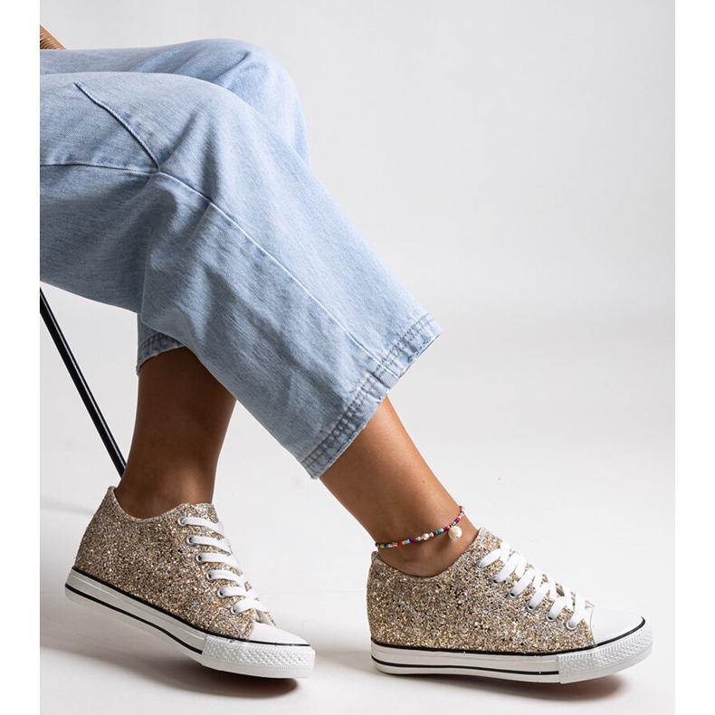 Bez marki Sneakers alte Jadwa color oro lucido d'oro 1