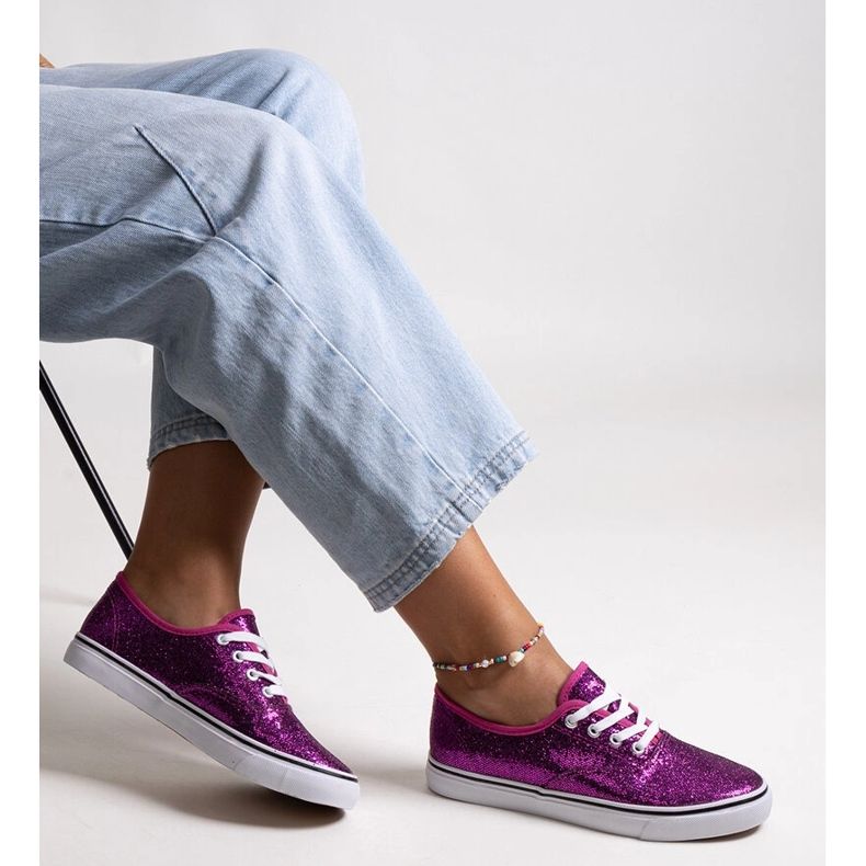 Scarpe da ginnastica lucide rosa Merri 1