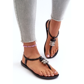Sandali piatti da donna Infradito 83507 Ipanema Class Blown Up Sandal Fem Nero 2