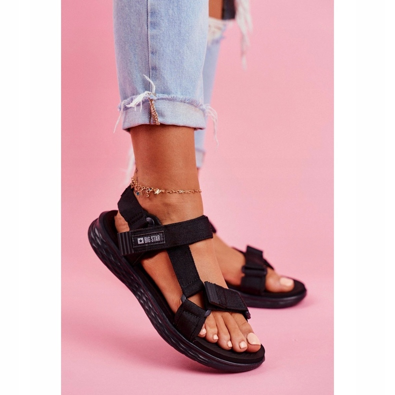 Sandali da donna Big Star Black FF274A600 neri nero 1