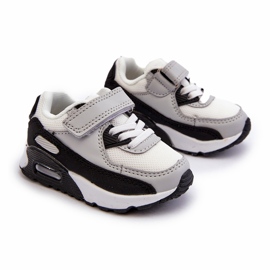 Sneaker Sports Sports Velcro grigio 1
