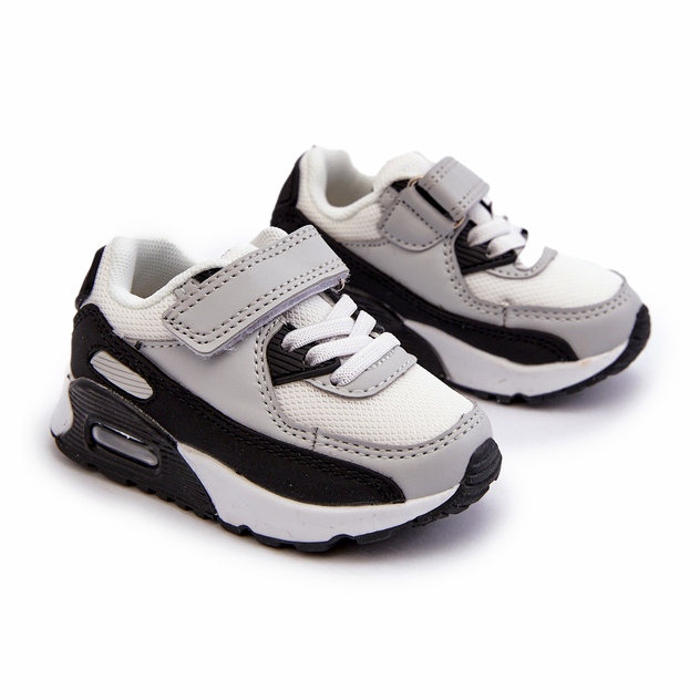 Sneaker Sports Sports Velcro grigio 1