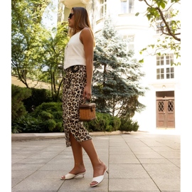 Mules bianchi Maloua con tacco basso bianca 2