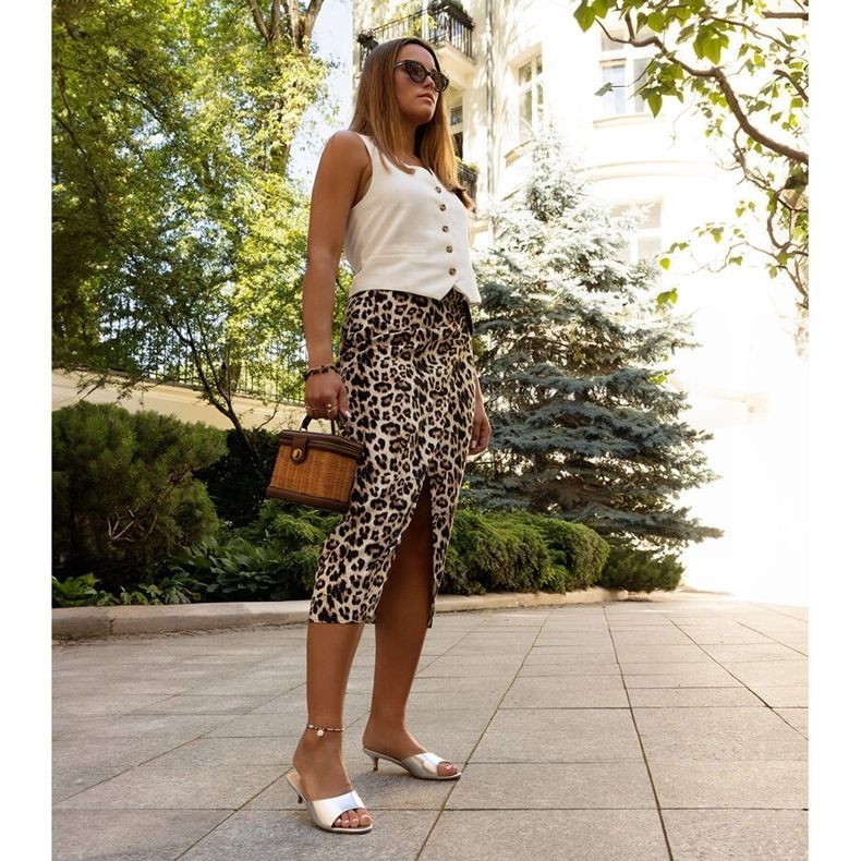 Infradito argento Maloua con tacco basso d'argento 1