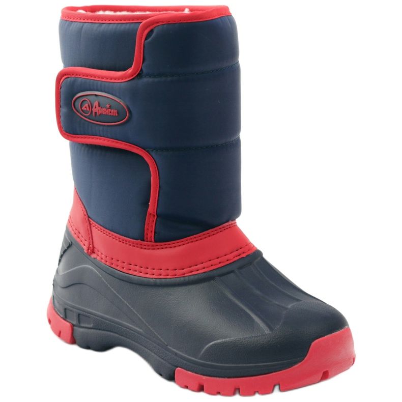 American Club Stivali invernali americani super leggeri rosso blu navy 1