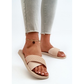 Infradito piatte da donna 83244 Ipanema Street Ii Fem Beige 2