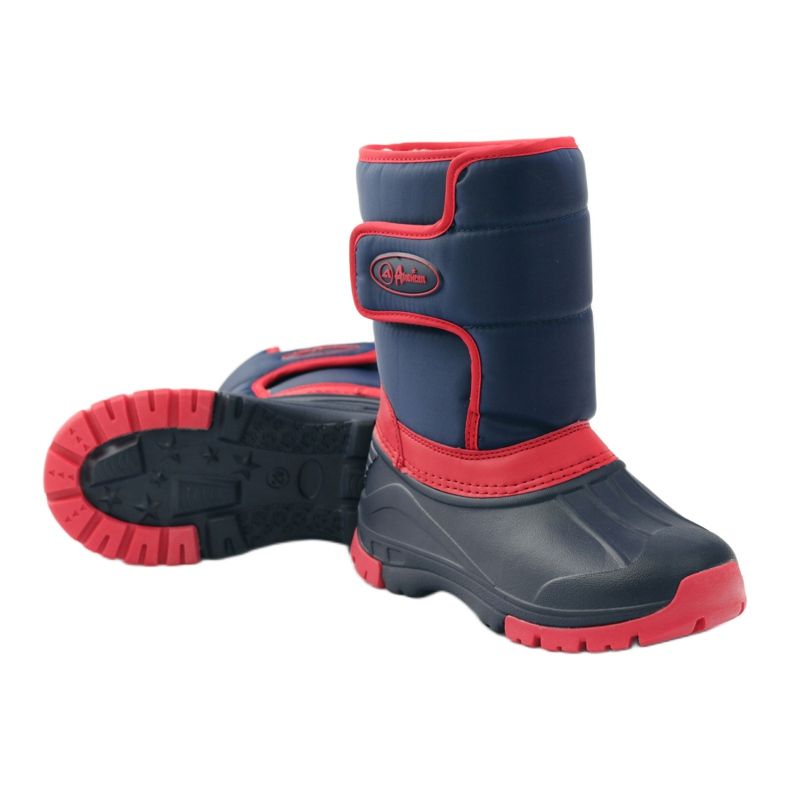 American Club Stivali invernali americani super leggeri rosso blu navy 3