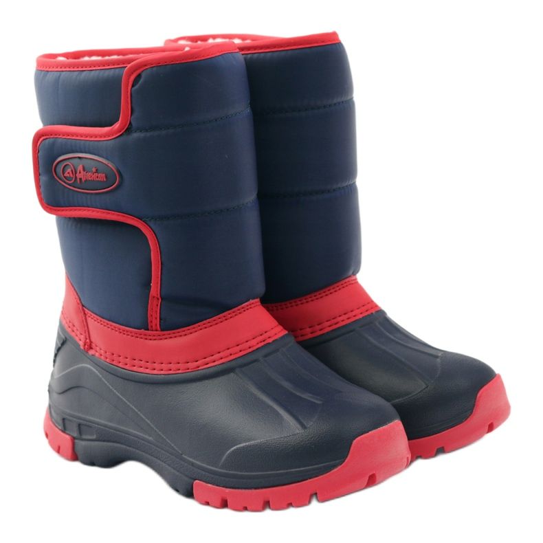 American Club Stivali invernali americani super leggeri rosso blu navy 4