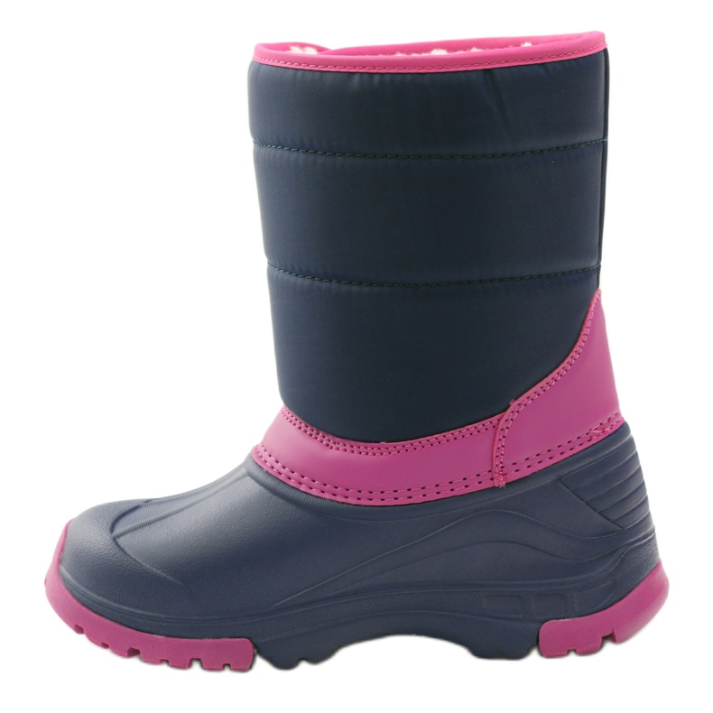 Stivali invernali stivali American Club super leggeri blu navy rosa 1