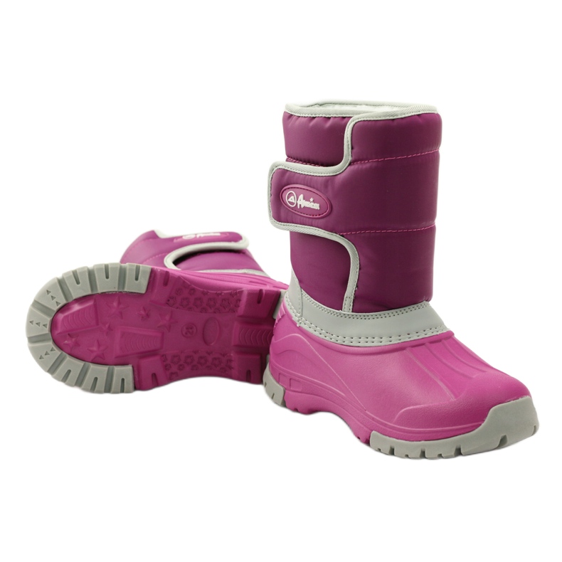 American Club Stivali invernali stivali americani super leggeri rosa grigio 3
