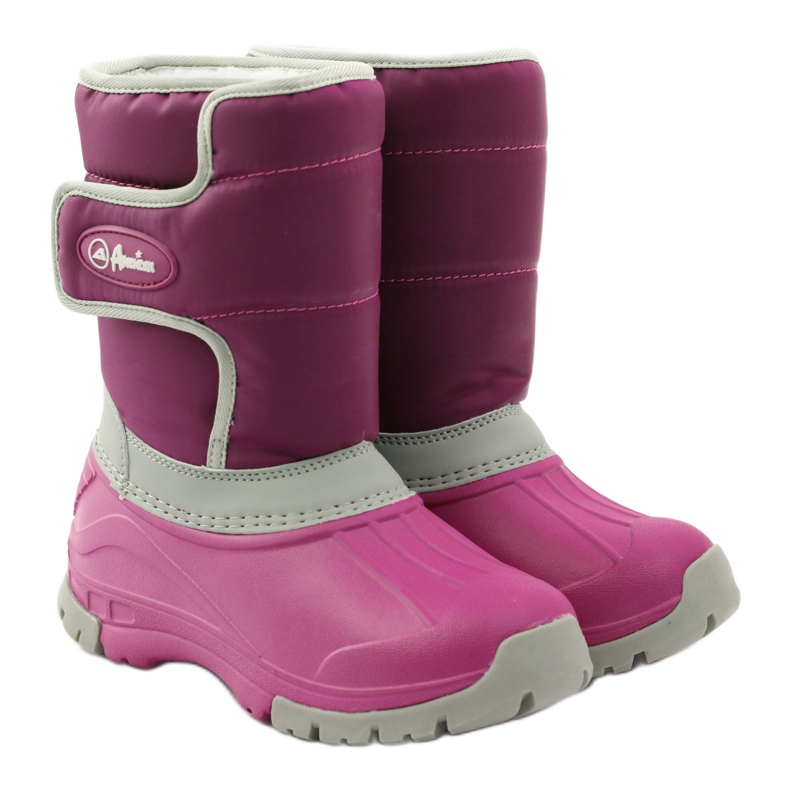 American Club Stivali invernali stivali americani super leggeri rosa grigio 4