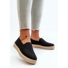 News Espadrillas Da Donna Su Piattaforma Nere Naloenma nero 2