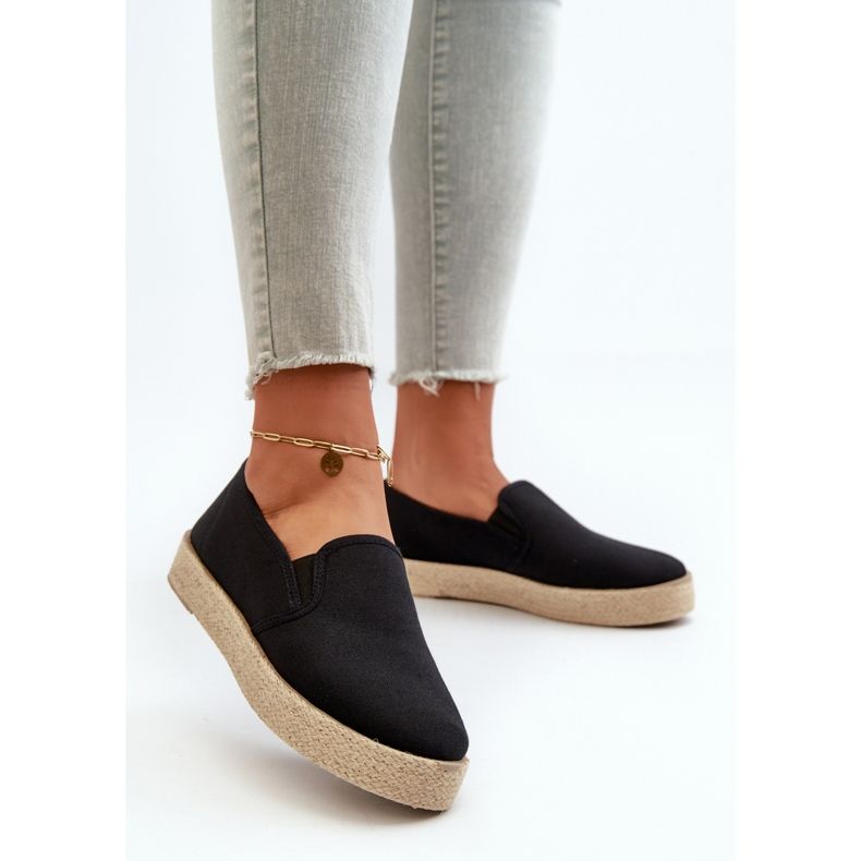 News Espadrillas Da Donna Su Piattaforma Nere Naloenma nero 2