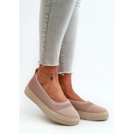 Sneakers Slip-on da Donna con Plateau Rosa Pimadea 1