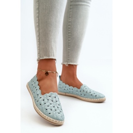 Ballerine slip-on floreali Venice blu da donna 2