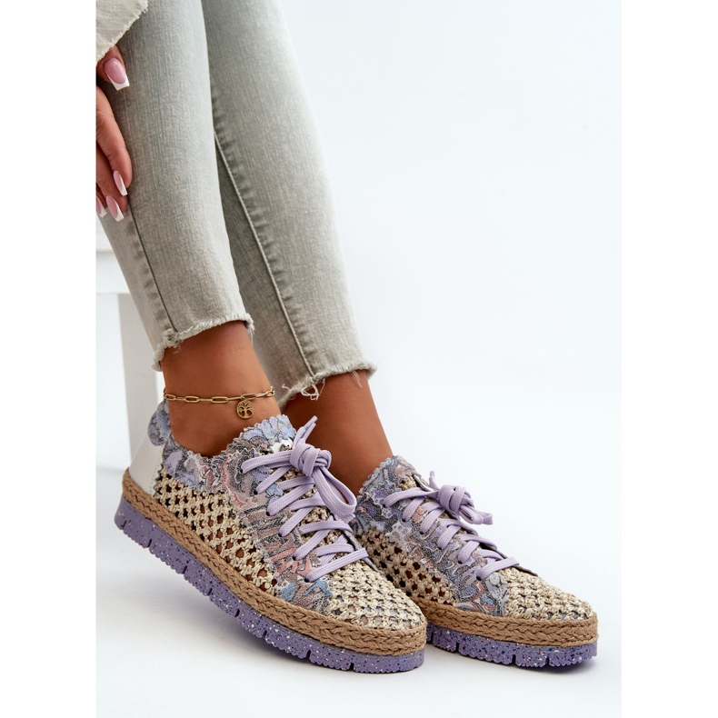 Scarpe da donna in pelle Maciejka 05897-05 Viola 1