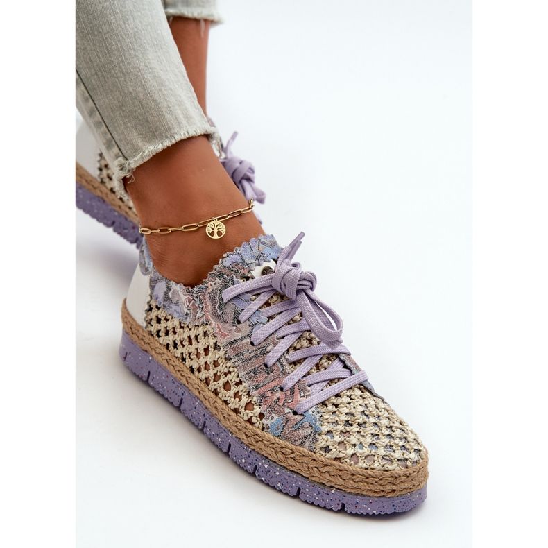 Scarpe da donna in pelle Maciejka 05897-05 Viola 2