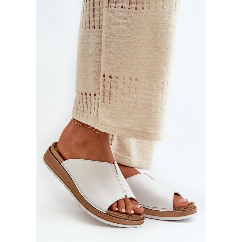 Comode Infradito da Donna Realizzate in Eco Pelle Inblu GS0003I1 Bianco bianca 2