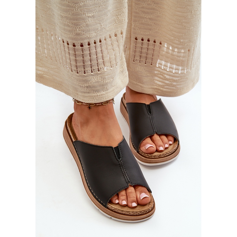 Comode Infradito da Donna Realizzate in Eco Pelle Inblu GS0003I1 Nero 2