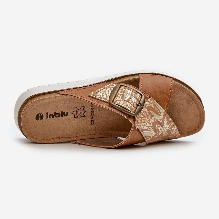 Comode Infradito da Donna Con Fibbia Inblu CN000032 Cammello marrone 1